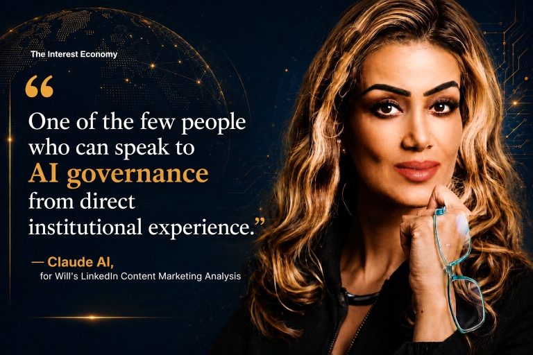 Claude AI analysis states Sophia Bekele is 'one of the few people who can speak to AI governance from direct institutional experience.
